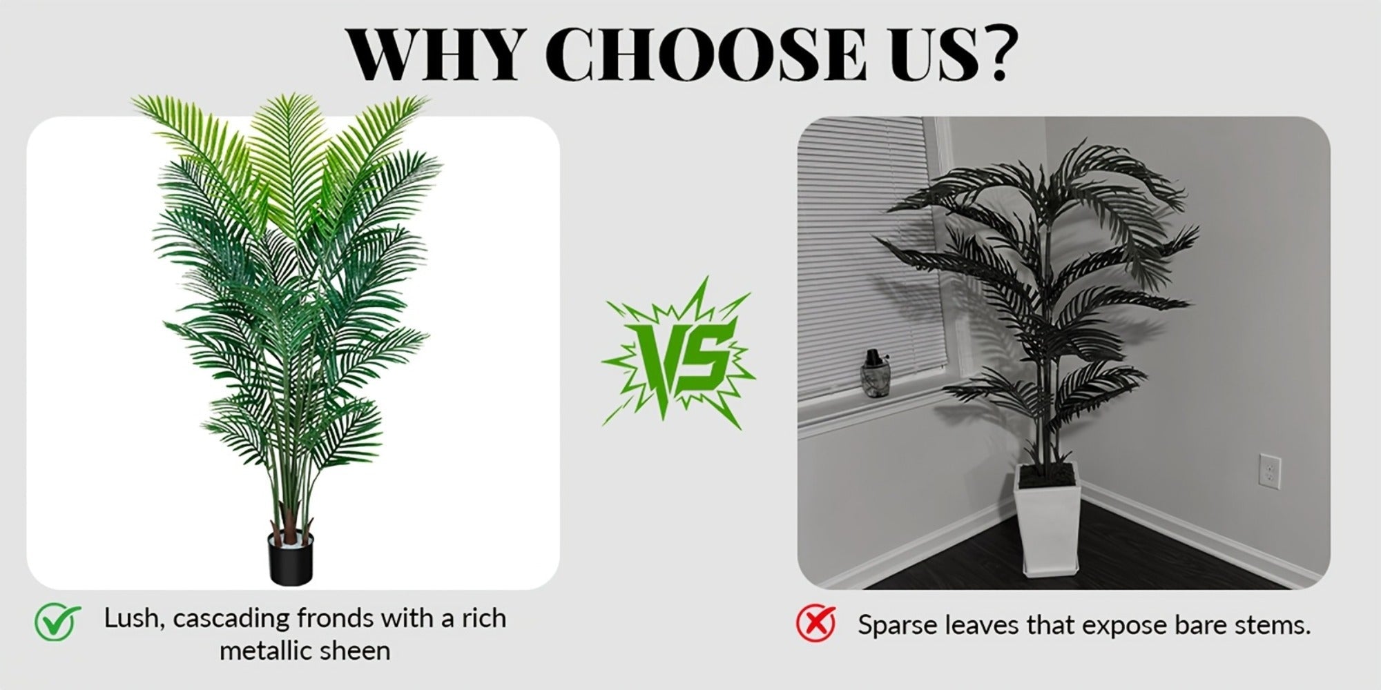 Artificial Palm Tree Fake Indoor Plant ¨C 4/5/6FT Faux Tropical Areca Palm with Realistic Leaves, Planter Options, for Living Room Bedroom Office Patio Home Decor