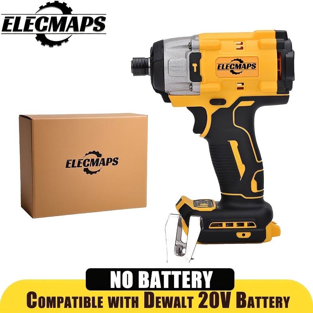 Cordless Impact Driver 1/4¡± Compatible with DeWalt 20V Battery | 0-2800 RPM Electric Impact Screwdriver with LED Indicator Light ¨C Ideal for Home Repair, Appliance & DIY Projects (Tool Only)