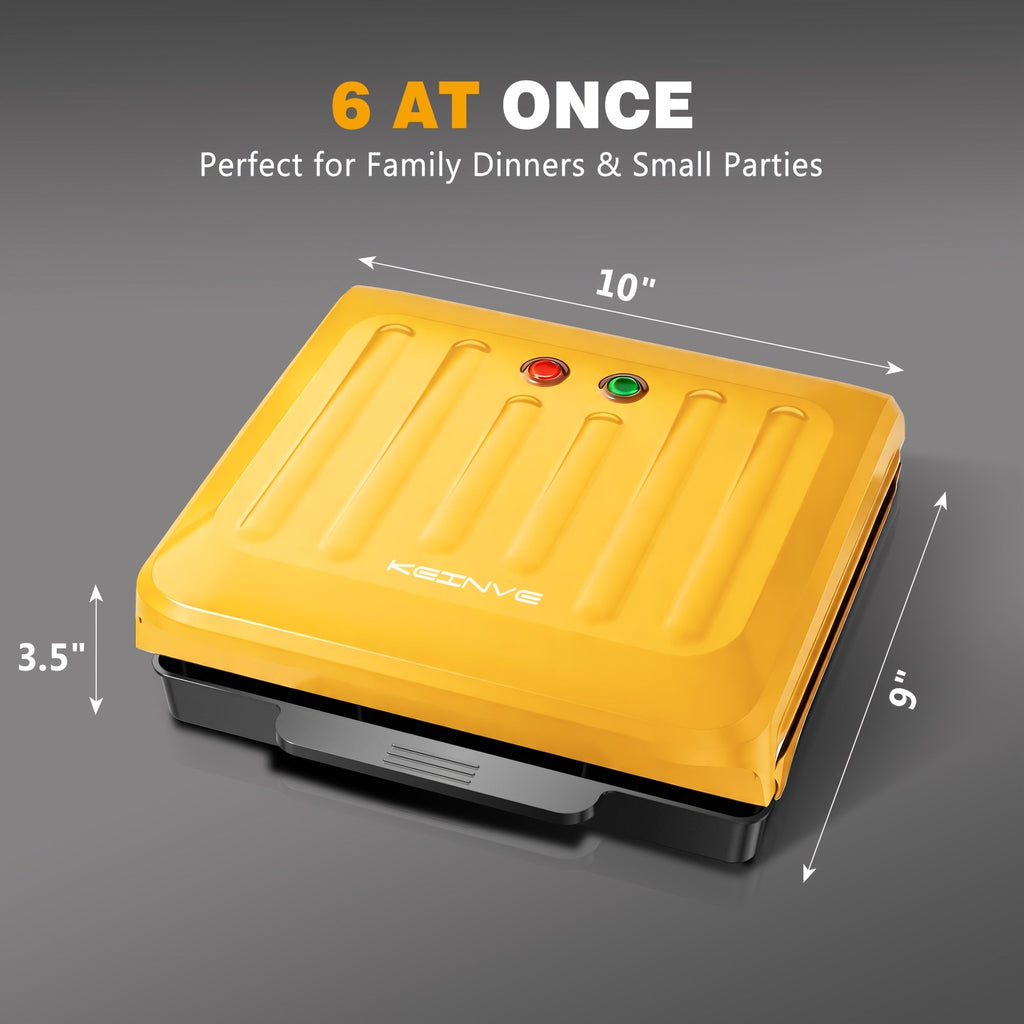 Electric Sausage Grill and Sandwich Maker with Nonstick Plate and Cord Storage Compact Countertop Cooker for Hot Dogs BBQ Sausages Veggie Sausages and Toasted Sandwiches Easy to Clean