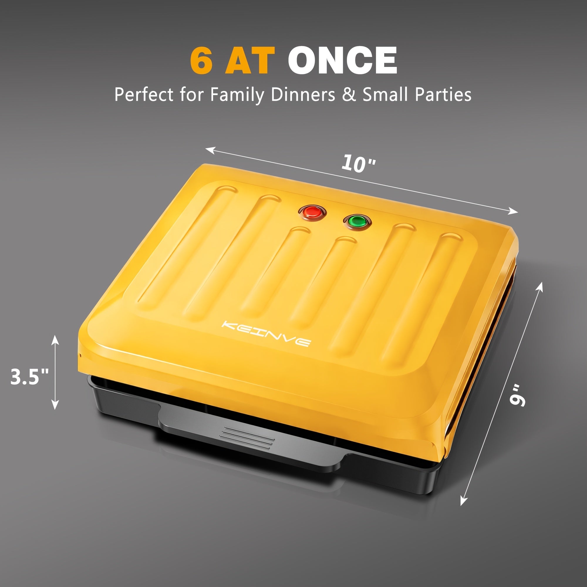 Electric Sausage Grill and Sandwich Maker with Nonstick Plate and Cord Storage Compact Countertop Cooker for Hot Dogs BBQ Sausages Veggie Sausages and Toasted Sandwiches Easy to Clean