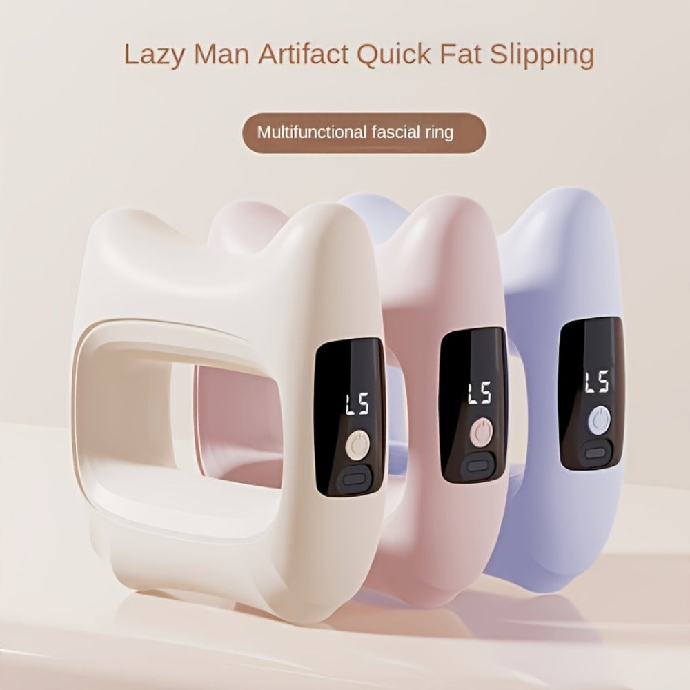 Dual Motor Electric Fascia Ring with Massage Belt ¨C 8 High-Frequency Vibration Modes, Type-C Rechargeable Large Battery, Ergonomic Grip, Upgraded Vibration Massager for Full Body Muscle Relief