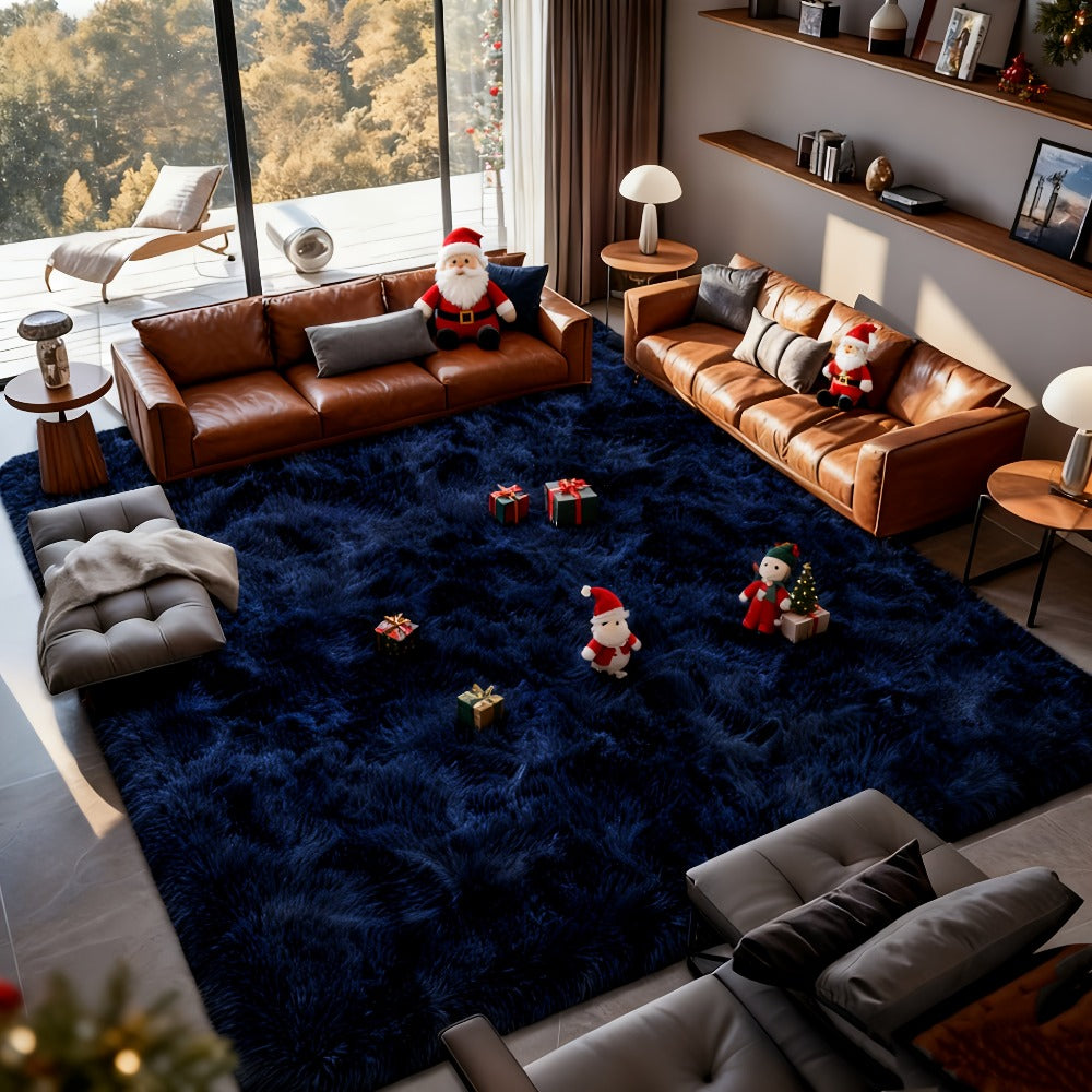 Shag Rug Fluffy Thick Area Rug - Soft Fuzzy Tufted Plush Carpet for Bedroom & Living Room | Machine Washable Non-Slip Floor Mat in Multiple Colors & Sizes | Cozy Home Decor Room Accent Rug