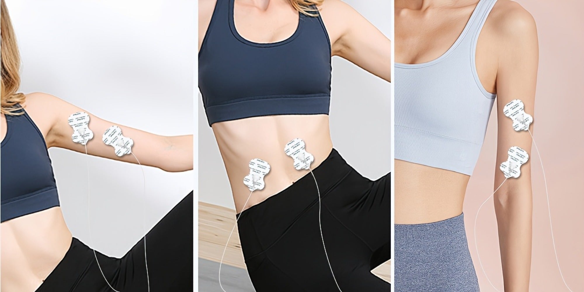 TENS EMS Electrode Pads 35mm Snap Reusable Replacement Pads Highly Conductive Latex Free Non-Irritating Gel for TENS EMS Muscle Stimulator Units 10 20 40 80 Pcs Options