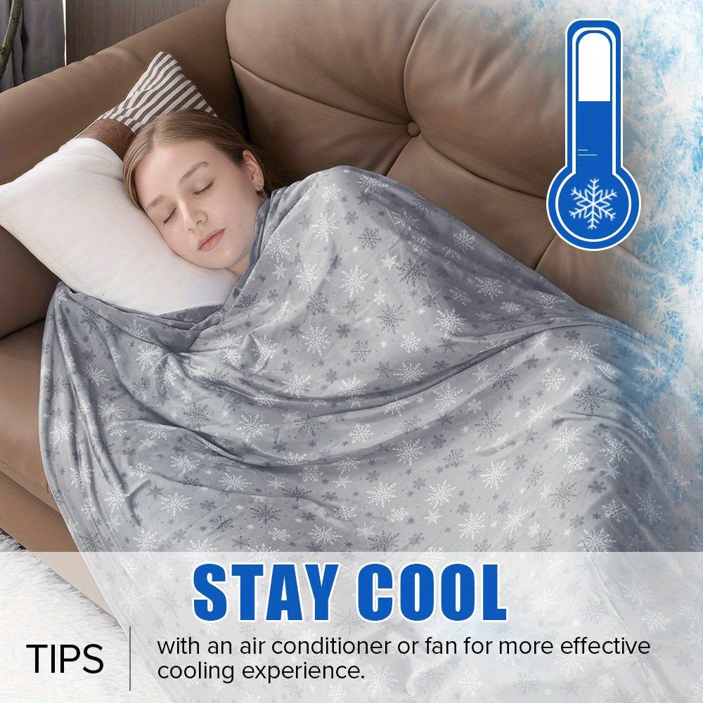 Cooling Blanket for Hot Sleepers - Summer Lightweight Breathable Throw Blanket Double-Sided Soft Cool Blanket for Bed Couch Sofa Night Sweats Hot Flashes Relief Tie-Dye & Solid Colors