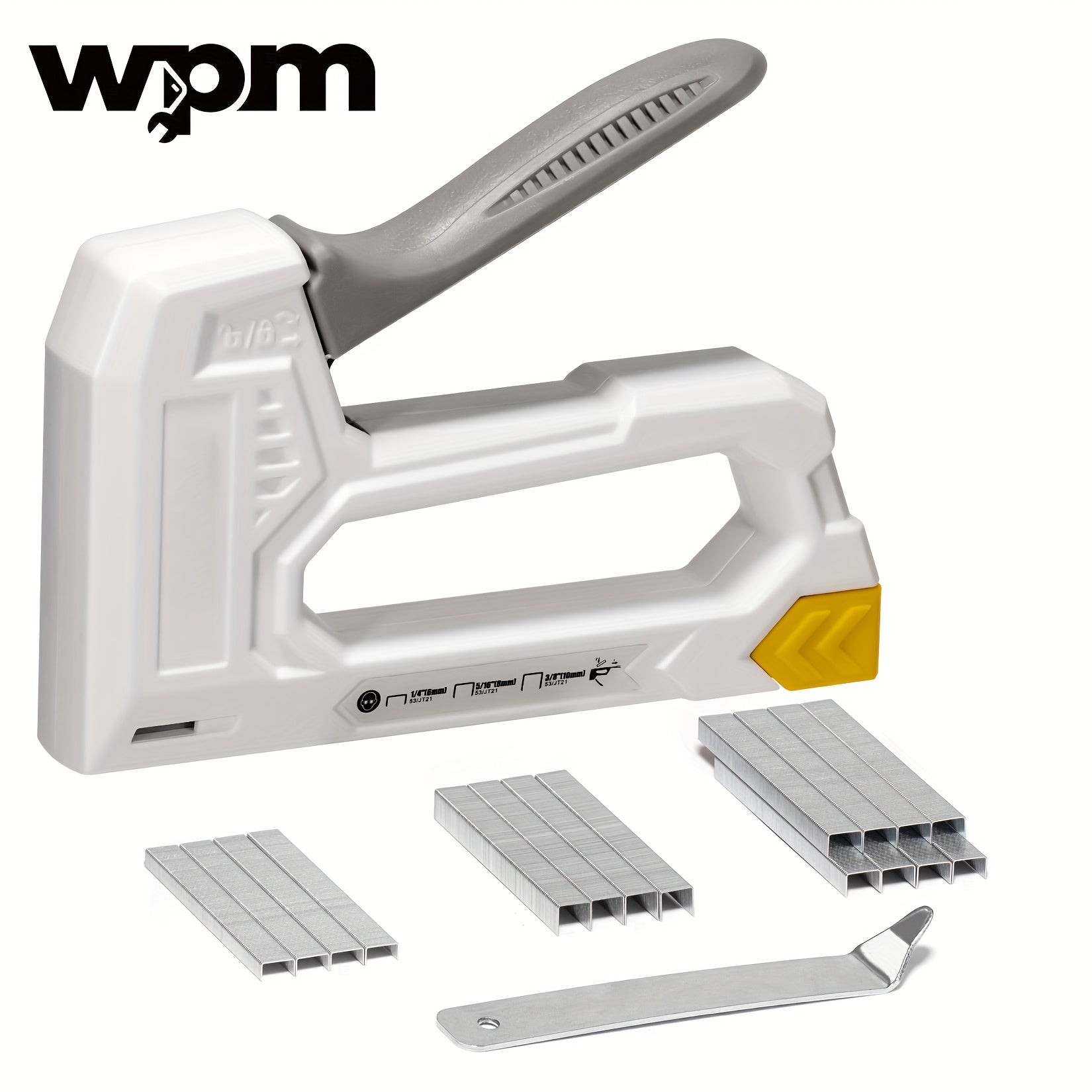 Staple Gun with Staples 1600pcs, Light Duty Upholstery Staple Gun Kit with JT21 Staples 1/4 5/16 3/8 inch & Staple Remover, Manual Fabric Stapler for Wood, Crafts, DIY, Home Decoration