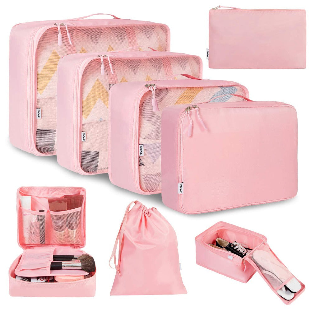 Packing Cubes for Suitcases 8PCS Set Travel Luggage Organizers Compression Bags Clothing Underwear Shoe Bag for Men Women