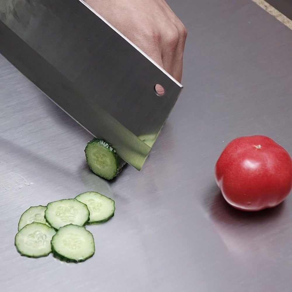 Stainless Steel Cutting Board ¨C Rustproof Rolling Butcher Block Meal Prep Mat, 2 Sizes