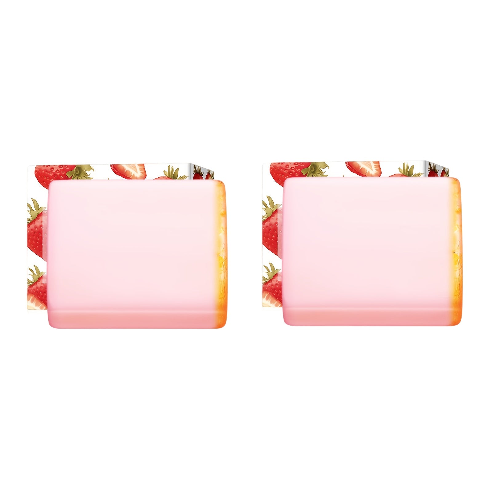 Intimate Cleansing Soap Rose Essence Built-in Bubble Net Rich Foam pH Balance Moisturizing Private Parts Soap for Women Peach Strawberry 2pcs 4pcs