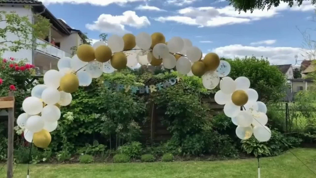 Balloon Arch Kit Stand Set with Water-Fillable Base, Adjustable 9FT Tall 10FT Wide Balloon Column Stand for Wedding Birthday Party Christmas Graduation Decorations