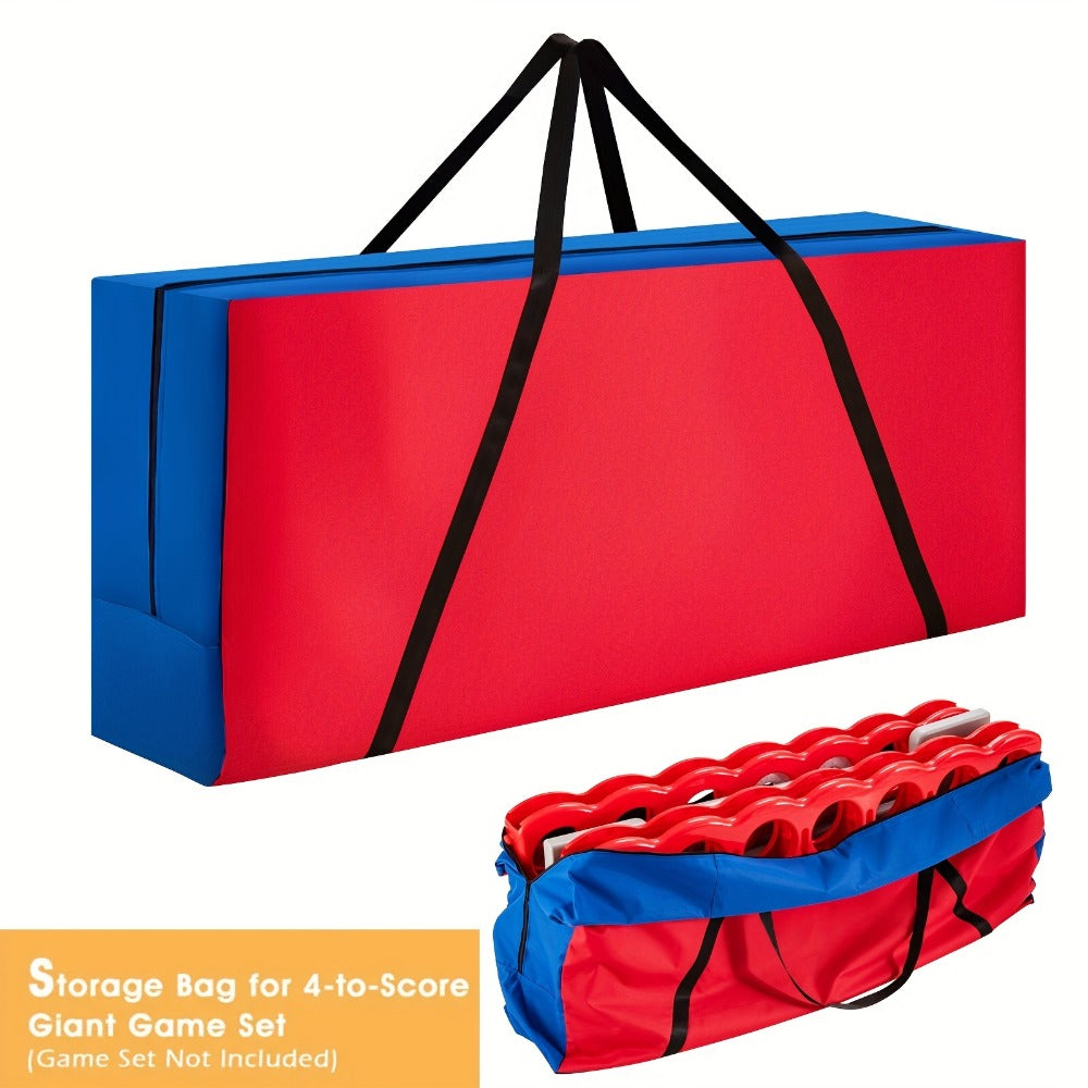Jumbo 4 in a Row Game Storage Bag Carrying Bag for Giant Connect 4 Game Set Oxford Cloth Shoulder Strap Large Capacity Fits 33x13x29 Game Set Blue Red