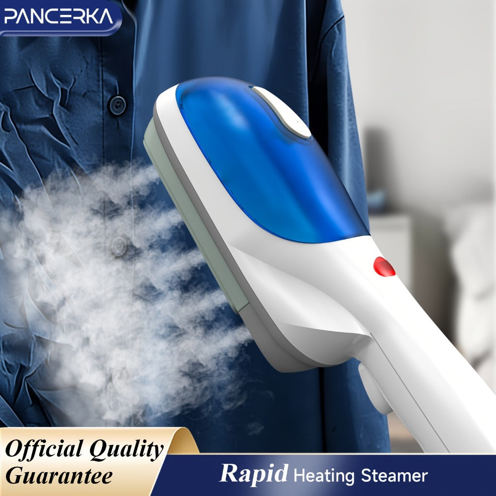 Portable Steam Iron Steamer Fast 25-Second Heat-Up Horizontal Vertical Steaming Dry Ironing Wrinkle Remover for Clothes Home Office Travel Compact Handheld Garment Steamer