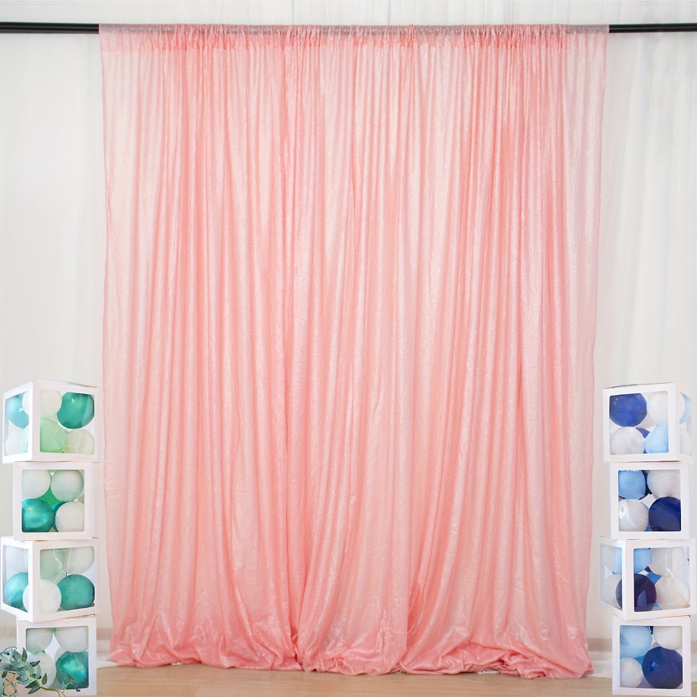 Sequin Backdrop Curtain for Party Wedding - 4x8ft Shimmering Glitter Curtain for Birthday Photo Booth Stage Decoration, Easy Hang, Multi-Color