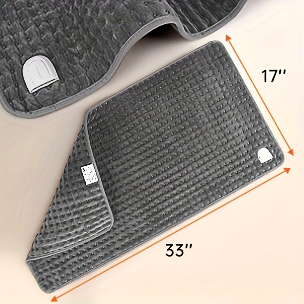 Electric Heating Pad 17¡±x33¡± Fast Heating Lap Blanket - 9 Adjustable Heat Settings, Automatic Shutoff Timer, Soft & Cozy, Machine Washable, Portable Desk Lap Warmer for Office Home Winter Use