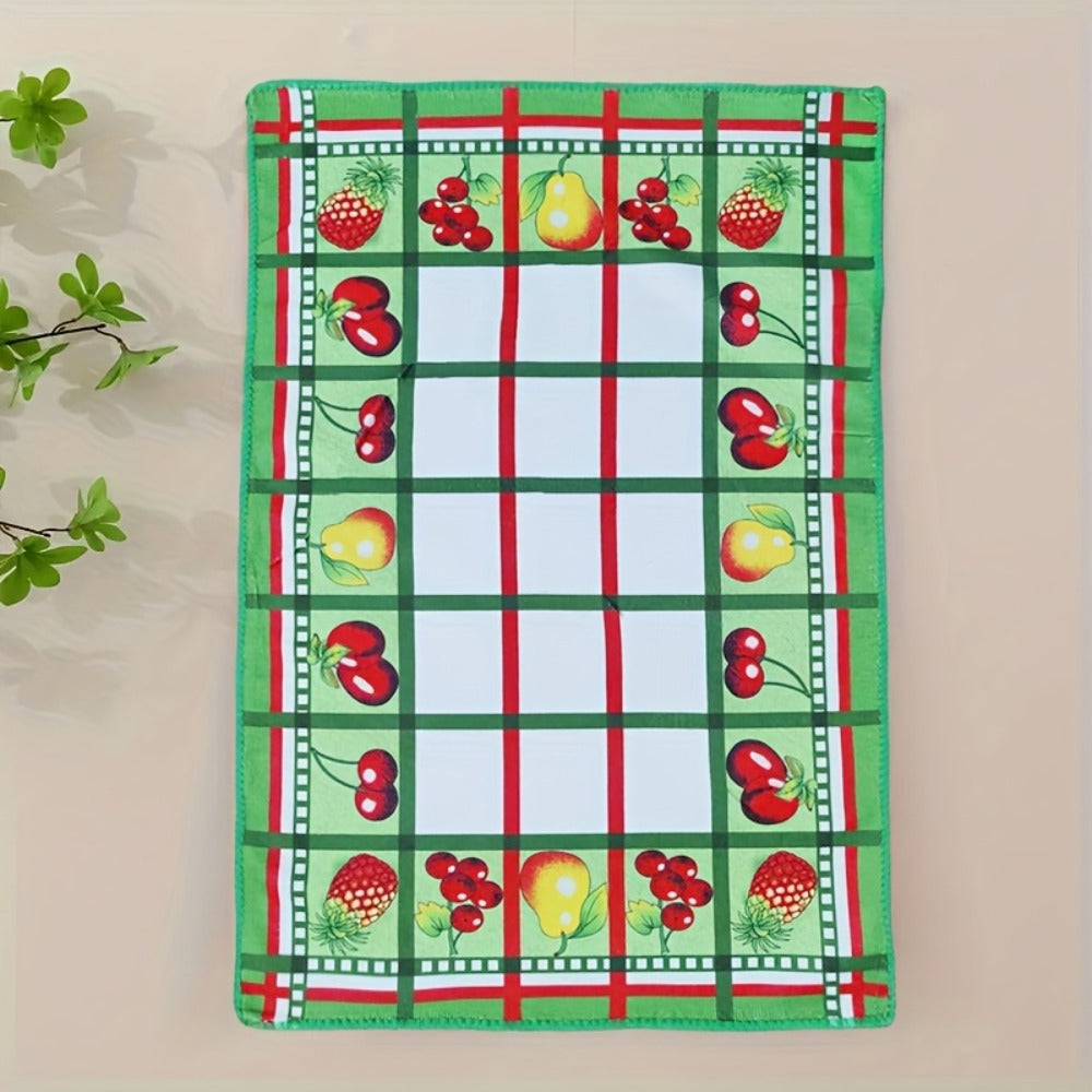 Holiday Kitchen Dish Towels Set of 6 - Colorful Printed Dishcloths Soft Absorbent Tea Towels for Kitchen Decor