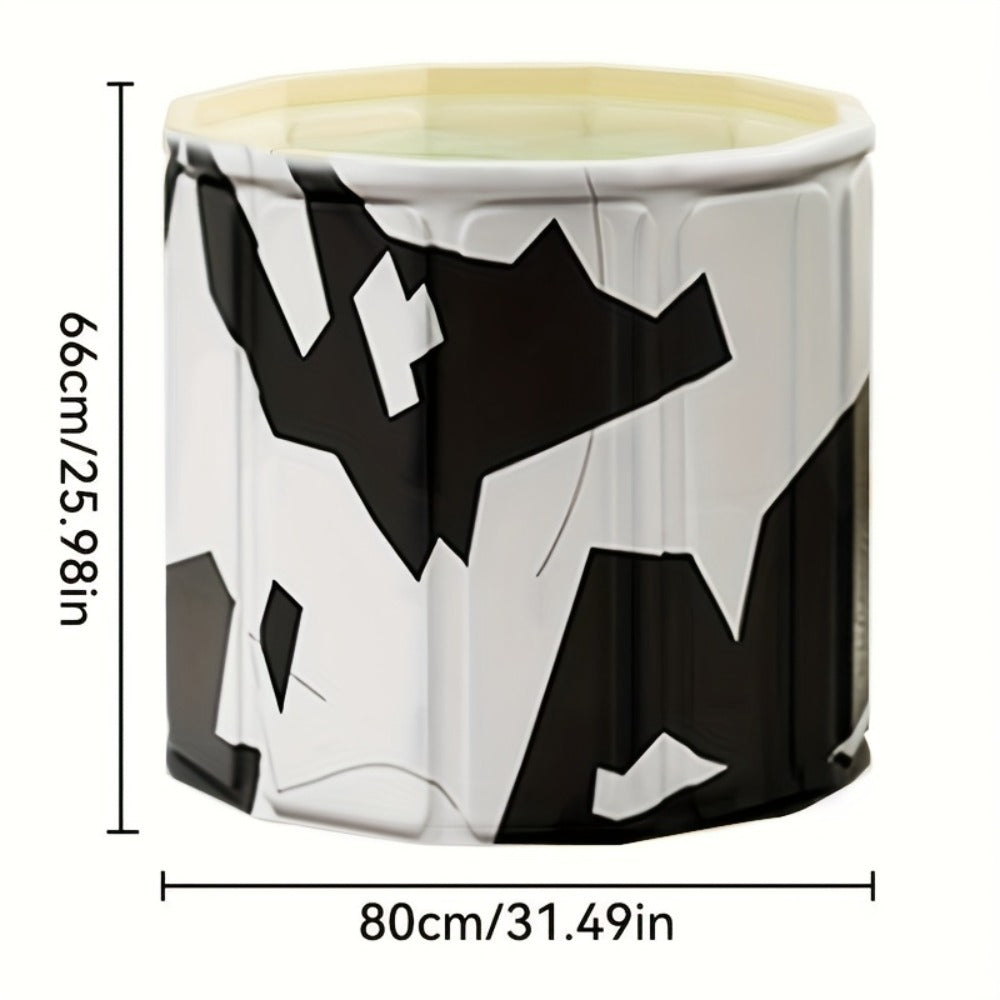 Foldable Soaking Tub for Adults ¨C Portable Full Body Bath Barrel with Non-Slip Base, Collapsible Hot & Cold Soak Tub for Home Travel Small Spaces, Space-Saving Bathroom Accessory