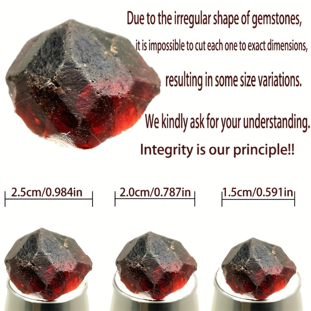 Natural Red Garnet Crystal Rough Stone ¨C Raw Unpolished Mineral Specimen for Home Decor, Crystal Healing, Feng Shui Display & Collector Gift, Genuine Gemstone Rock