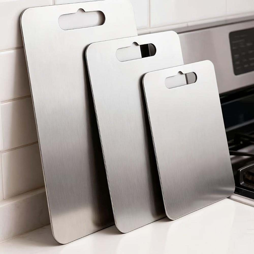 Titanium Cutting Board for Kitchen 14¡±x10¡± Large Double Sided | 100% Pure Titanium Metal Cutting Board | Durable Non-Porous Knife-Friendly Surface | Premium Kitchen Prep Board for Home & Professional Use