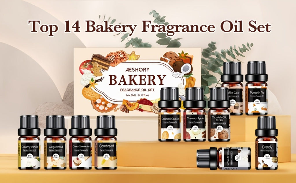 Essential Oil Gift Set 14pcs ¨C Bakery, Fruity & Floral Fragrance Oils for Diffuser & Candle Making | Valentine's Day, Birthday & Holiday Gift