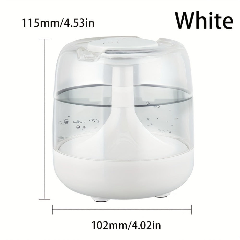USB Humidifier with 7-Color Night Light ¨C Silent 26dB Double Mist Visible Water Tank 24-Hour Runtime for Bedroom Living Room Office Desktop Home Decor Gift