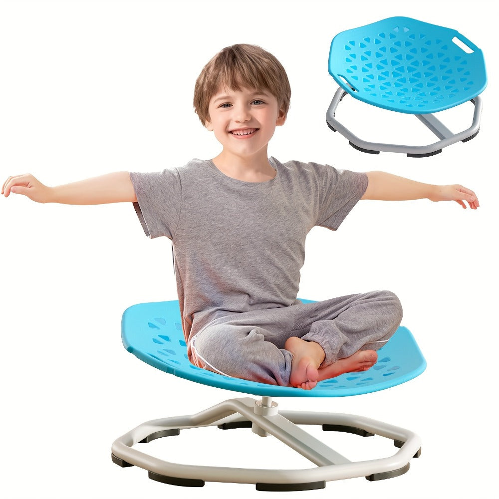 Sensory Spinning Chair for Kids with Autism & ADHD, Ages 3-18, 220LBS Capacity Swivel Sit and Spin Chair to Improve Focus & Body Balance, Calming Sensory Toy for Teens, Indoor Outdoor No Assembly