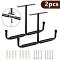 Heavy-Duty Ceiling Garage Storage Hook Rack ¨C Overhead Ladder Hanger with Anti-Slip Foam, Space-Saving Ceiling Mount for Ladders, Hoses & Tools, 2/4pcs