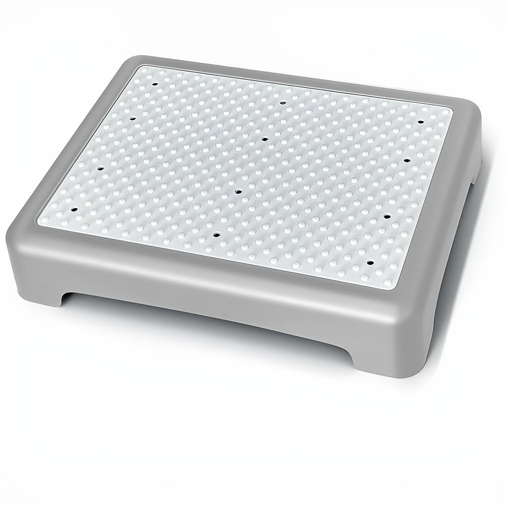 Non-Slip Step Stool Heavy Duty 550LBS Capacity Portable One Step Platform for Elderly Adults - Anti-Slip Rubber Mat Height Adjustable Indoor Outdoor Use Bed Car Door Bathroom Stair
