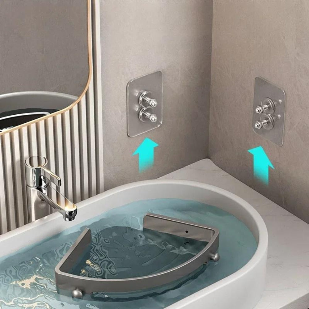 Corner Shower Shelf 2-Layer Nail-Free Bathroom Caddy ¨C No Drill Plastic Shampoo Holder & Organizer for Shower, Bathtub & Bathroom Wall | Drainage Design, Strong Load-Bearing