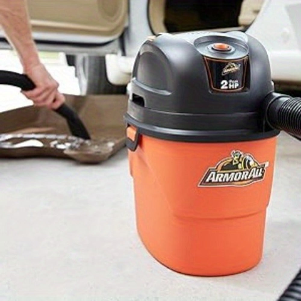 Portable Wet Dry Vacuum Cleaner 1.5 Gallon 2 Peak HP Shop Vac with Blower Function, Compact Car Interior Vacuum for Home Workshop Garage Auto Detailing