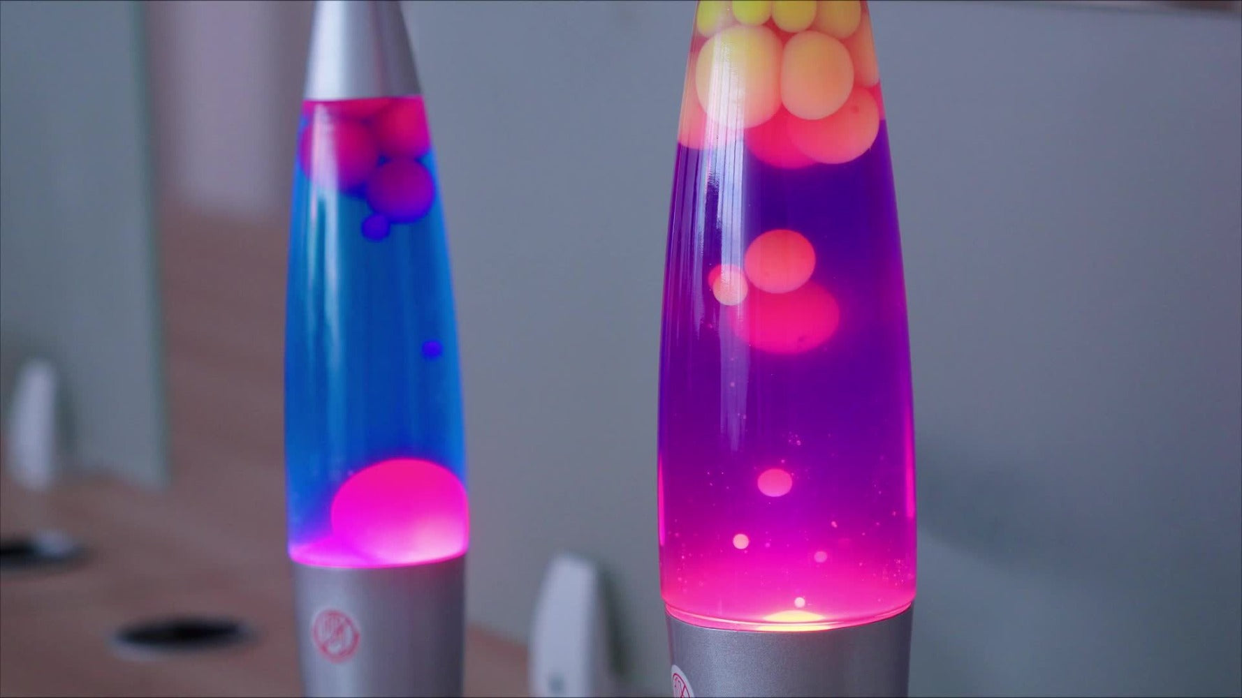 Lava Lamp 16 Inch for Bedroom Living Room Office, Relaxing Liquid Motion Lamp with Purple Water Yellow Wax, Retro Night Light Home Decor Accent