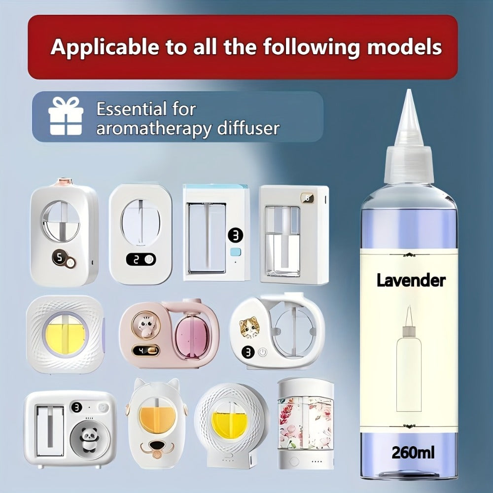 Essential Oil Refill for Diffusers - Long-Lasting Floral & Fresh Aroma Supplement Pack, Anti-Overflow, Large Capacity, Compatible with All Diffuser Types - Lavender, Ocean, Hilton, Shangri-la