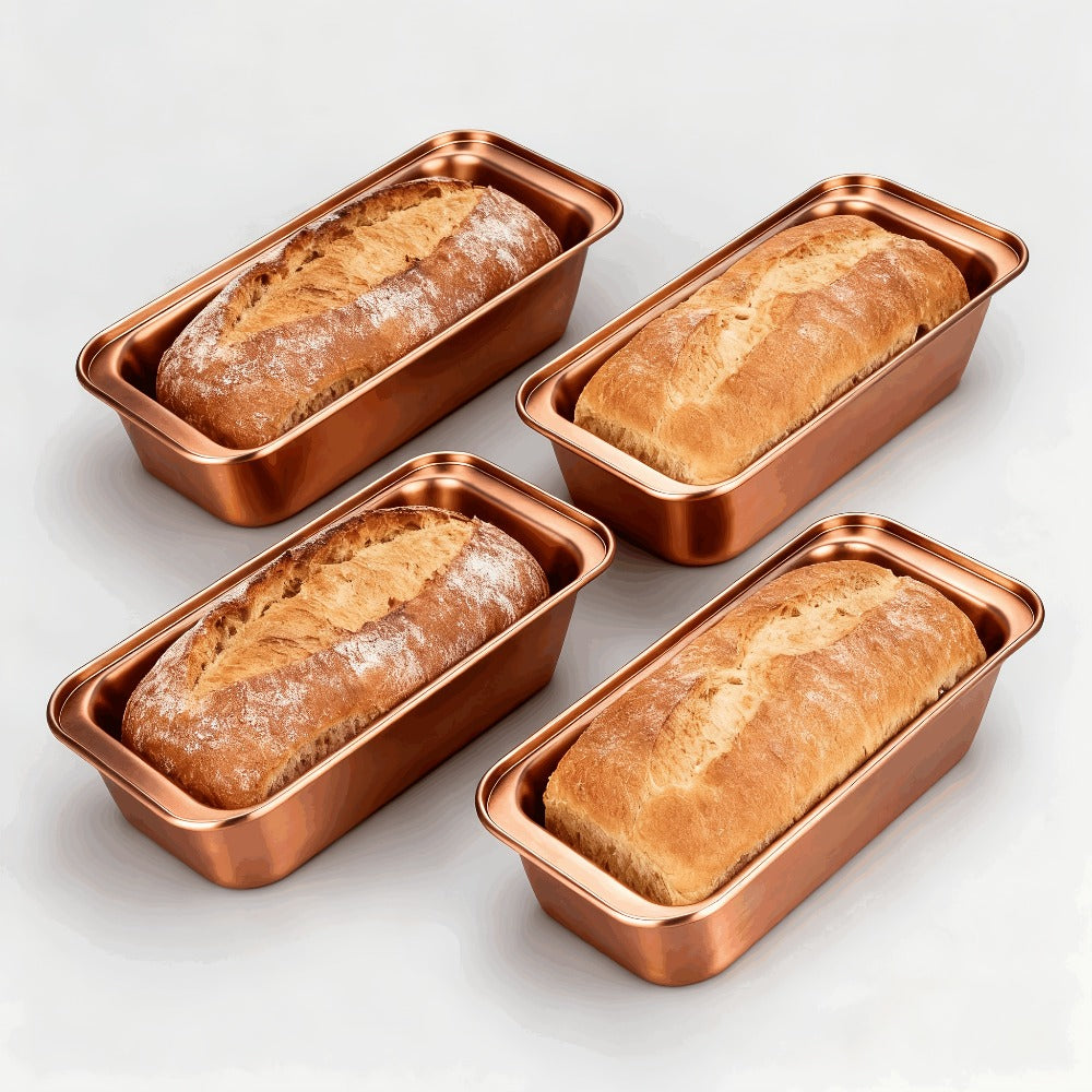 Nonstick Bakeware Pan Set, 8-Piece Carbon Steel Oven Baking Set with Cookie Sheet, 2 Round Cake Pans, Square Pan, Bread Pan, Pizza Pan & 12-Cup Muffin Pan, Complete Kitchen Baking Supplies
