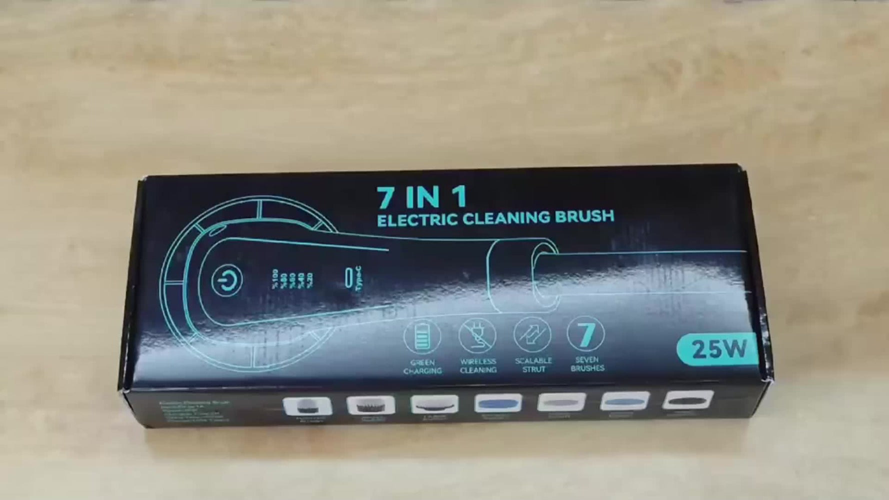 Telescopic Electric Cleaning Brush with Long Handle, 7-in-1 & 14-in-1 Multifunctional Power Scrubber Kit, Replaceable Brush Heads, Household Floor Kitchen Bathroom Tile Grout Scrubbing Tool