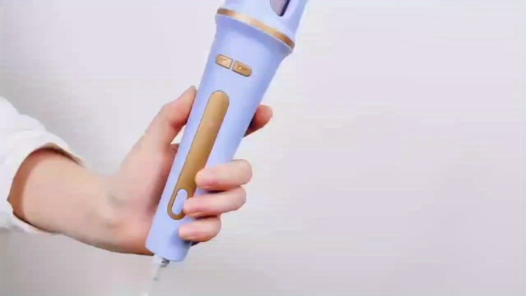 Automatic Hair Curler - One Button Electric Rotary Curling Iron with LED Display, 9-Speed Intelligent Temperature Control, Anti-Winding Anti-Scald Design, Portable for Travel & Home, Gift for Women