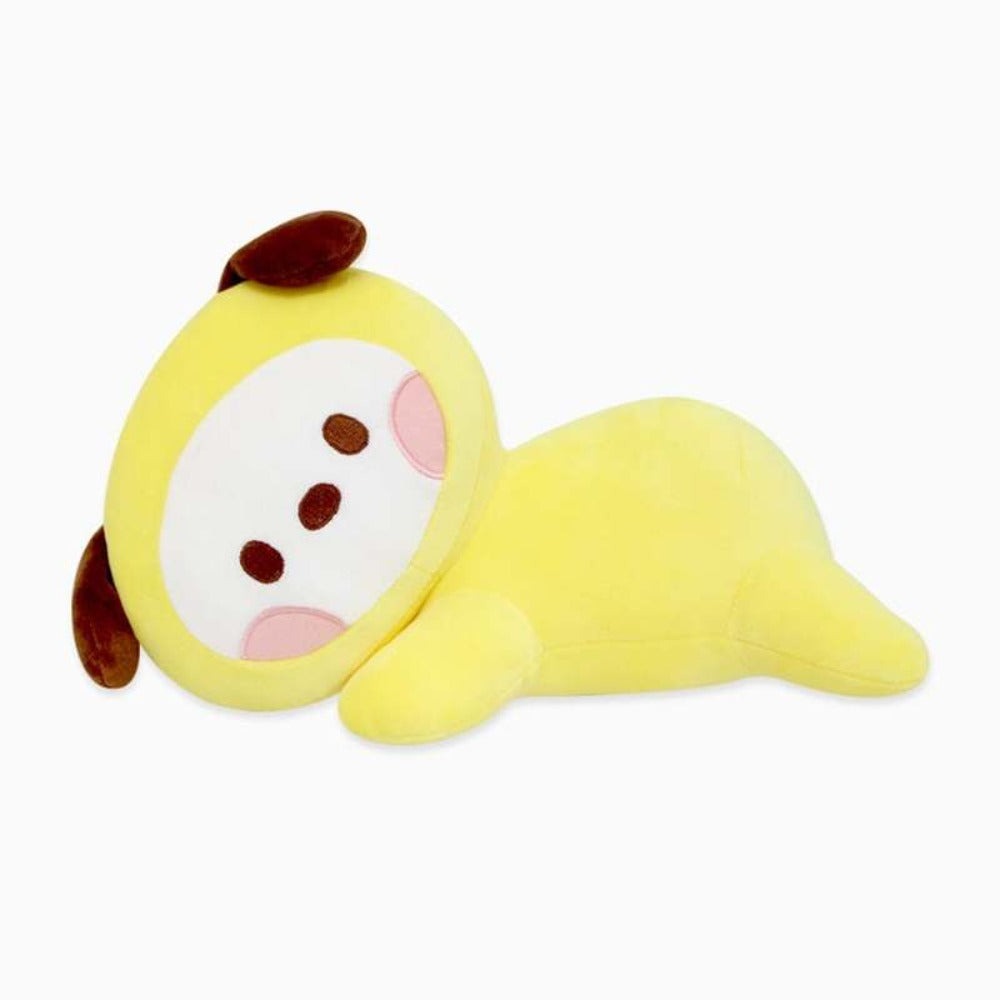 BT21 Minini Lying Cushion Official Plush Pillow Soft Stuffed Character Cushion for BTS ARMY Fans Collectible Kpop Merchandise Home Decor Gift Tata Chimmy RJ Cooky
