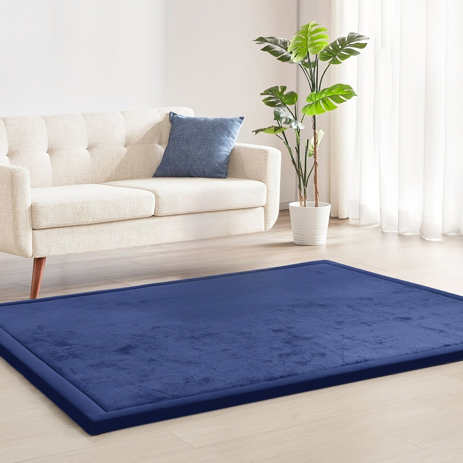 Memory Foam Area Rug Tatami Mat Non-Slip Coral Velvet Floor Mat for Living Room Bedroom Kids Playroom Yoga ¡ª Multiple Sizes & Colors