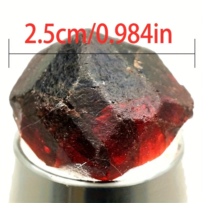 Natural Red Garnet Crystal Rough Stone ¨C Raw Unpolished Mineral Specimen for Home Decor, Crystal Healing, Feng Shui Display & Collector Gift, Genuine Gemstone Rock