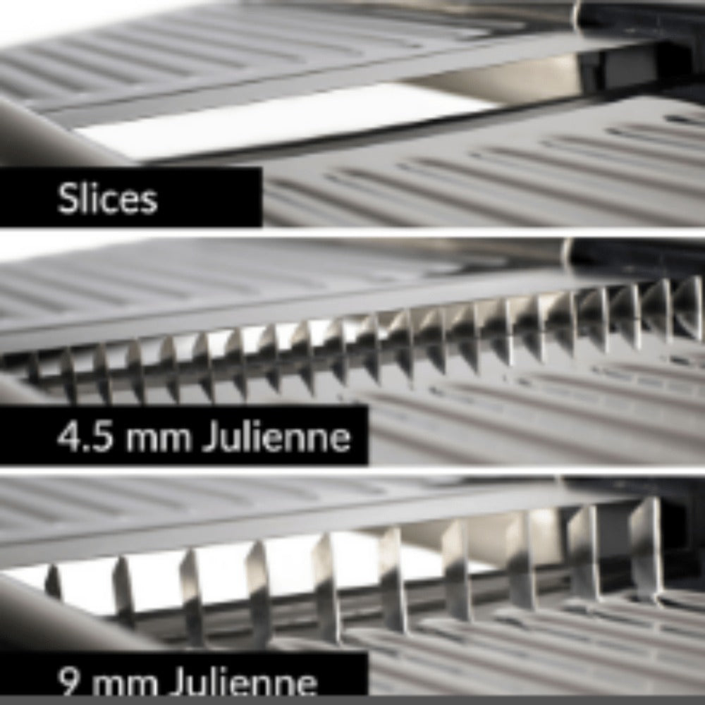 Mandoline Slicer 7-Blade Stainless Steel Vegetable Slicer with Adjustable Thickness & Safety Guard - PRO Kitchen Mandolin Food Cutter for Potatoes, Tomatoes, Carrots, Onions & Fruits