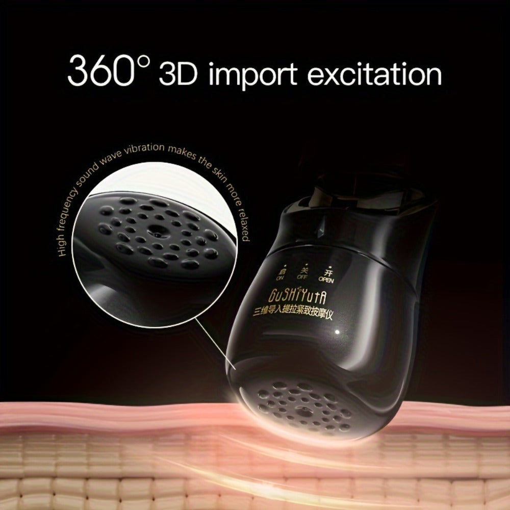 Facial Massager 3-in-1 with Interchangeable Heads for Face Neck Eyes