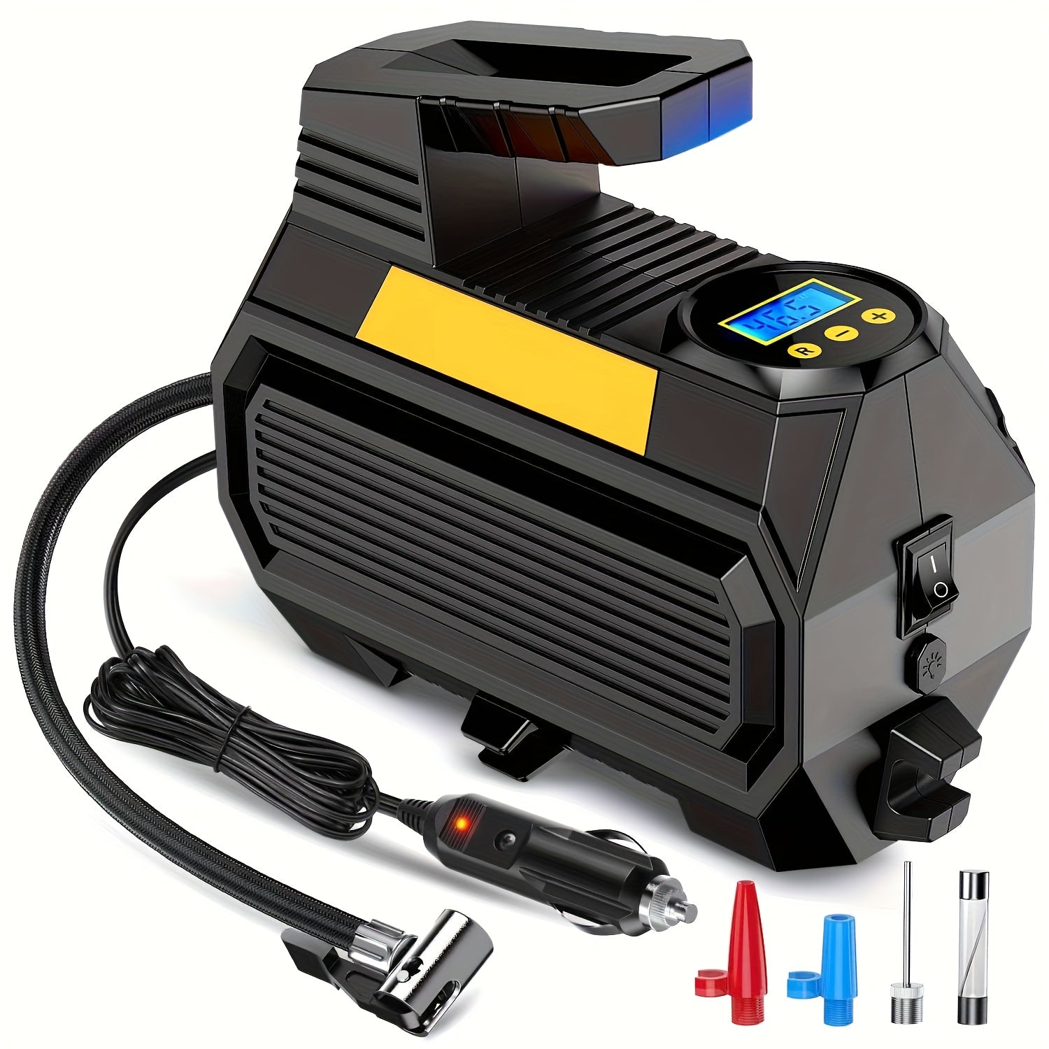 Portable Tire Inflator Air Compressor 12V DC 150PSI ¨C Auto Shut-Off Digital Pressure Gauge LED Light Air Pump for Car SUV ATV Bicycle Motorcycle Balls