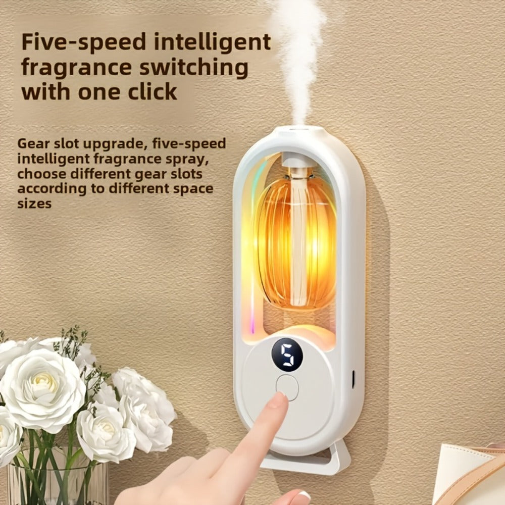 Aromatherapy Diffuser with Essential Oils 2-in-1 Humidifier - Hotel Scent Home Fragrance Machine with Natural French Essential Oils, Ultrasonic Spray, LED Ambient Light, Whole House Air Freshener for Bedroom, Living Room, Office