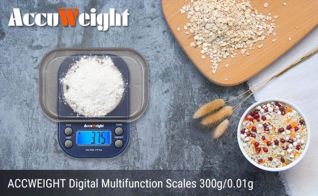 Digital Pocket Scale 300g 0.01g High Precision Jewelry Coffee Food Kitchen Scale with Tare Calibration