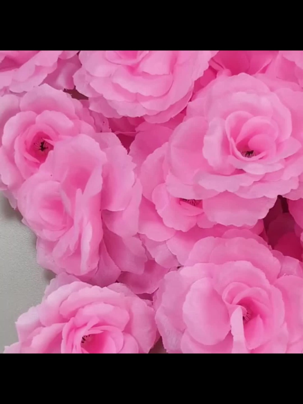 Artificial Roses with Stems 50pcs Silk Fake Flowers | 3 Inch Flower Head 6 Inch Stem Detachable DIY | Wedding Valentine's Day Home Decor Bouquet Arrangement in 6 Colors