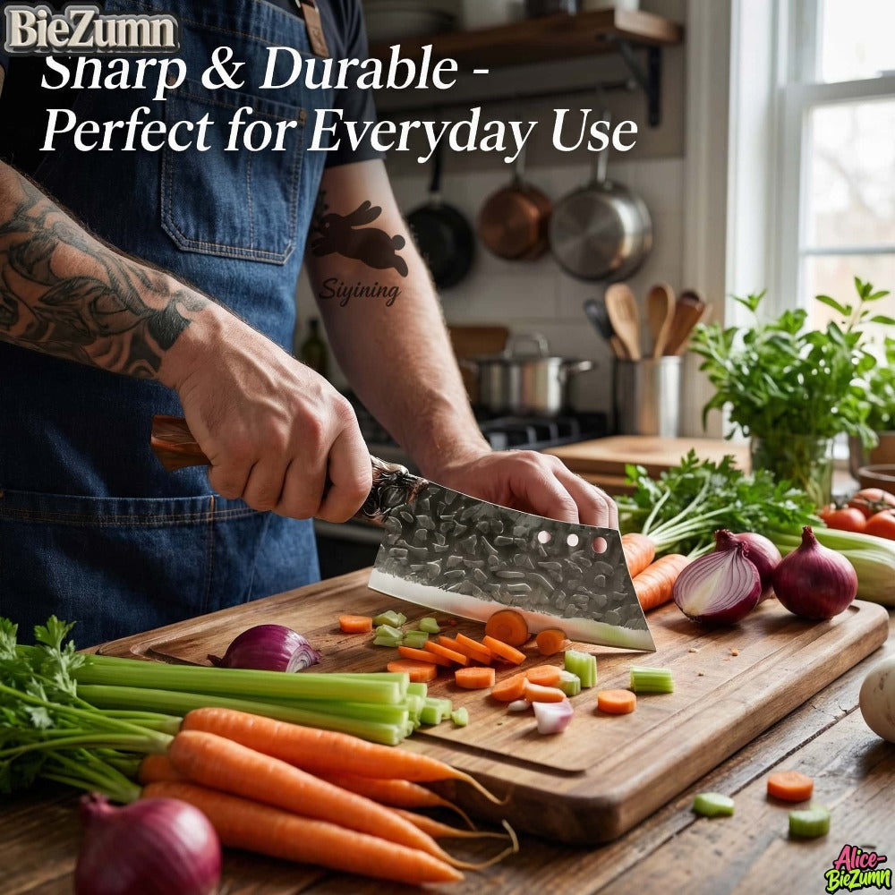 Kitchen Knife Set 7-Piece Stainless Steel Professional Chef Knives with Boning Slicing Carving Peeler Butcher Knife & Scissors, Ultra-Sharp for Meat Fish Fruits Home & Pro Use