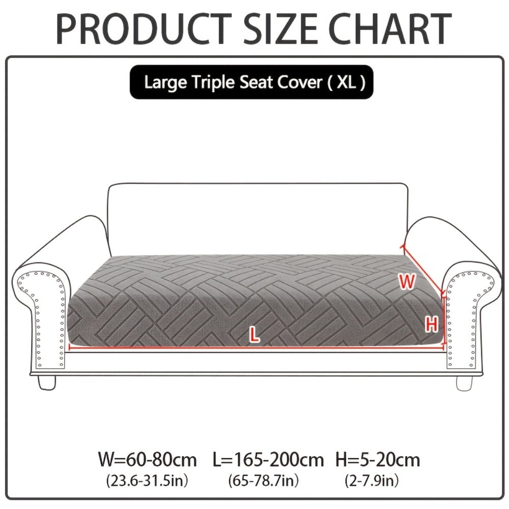 Sofa Cover Stretch Slipcover Universal Fit - Elastic Non-Slip Couch Cover Pet Friendly Machine Washable | Sofa Seat Cover Armrest Back Chaise Protector for Living Room Deep Gray Home Decor Furniture Cover