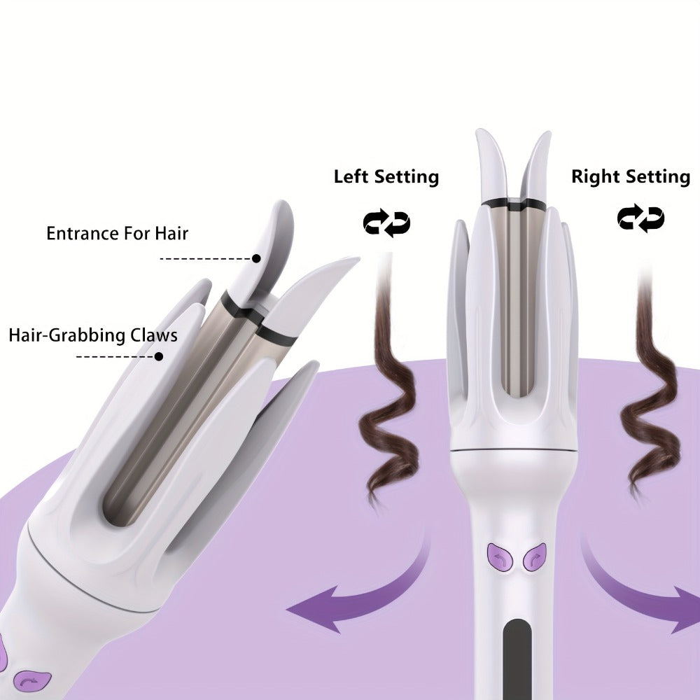 Automatic Hair Curler 28mm Barrel Negative Ion Technology 4 Temperature Settings Fast Heating Portable Travel Hair Curling Wand for Easy Curls Women Gift