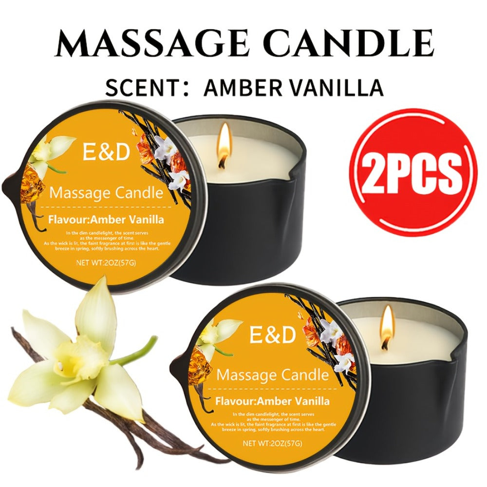 Scented Massage Candle 2-in-1 Soy Wax Essential Oil Body Lotion 20+ Scents 1pc 2pcs 6pcs Spa Nail Salon Pedicure Wedding Valentine Christmas Gift for Women