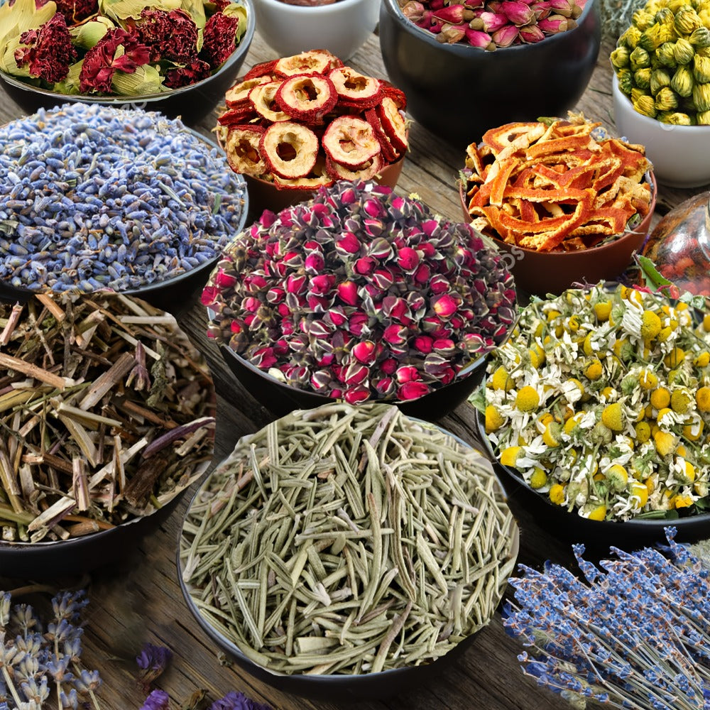 Witchcraft Supplies Herbs Kit 70 Pcs - Dried Flowers & Healing Herbs for Wicca Pagan Rituals, Magic Spell Casting, Altar Supplies, Candle & Soap Making, Bulk Herb Gift Set for Witch Beginners
