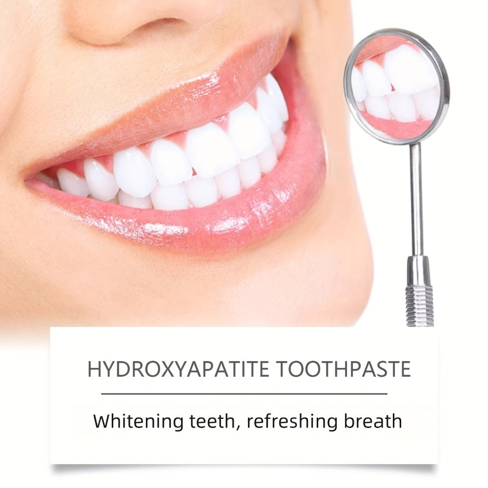 Hydroxyapatite Toothpaste 3-Pack 7.5% Nano Formula Whitening Toothpaste with Toothbrush Teeth Whitening Fresh Breath Enamel Repair Oral Care Set for Home and Travel Gift for Women Men