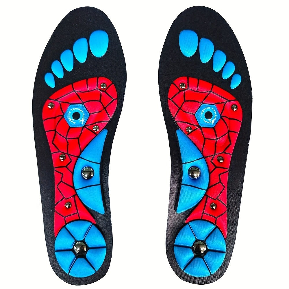 Massage Insoles Acupoint Pressure Foot Massage ¨C Breathable Sweat-Absorbing Flat Foot Insoles for Men & Women, Meridian Stimulation Comfort Insole