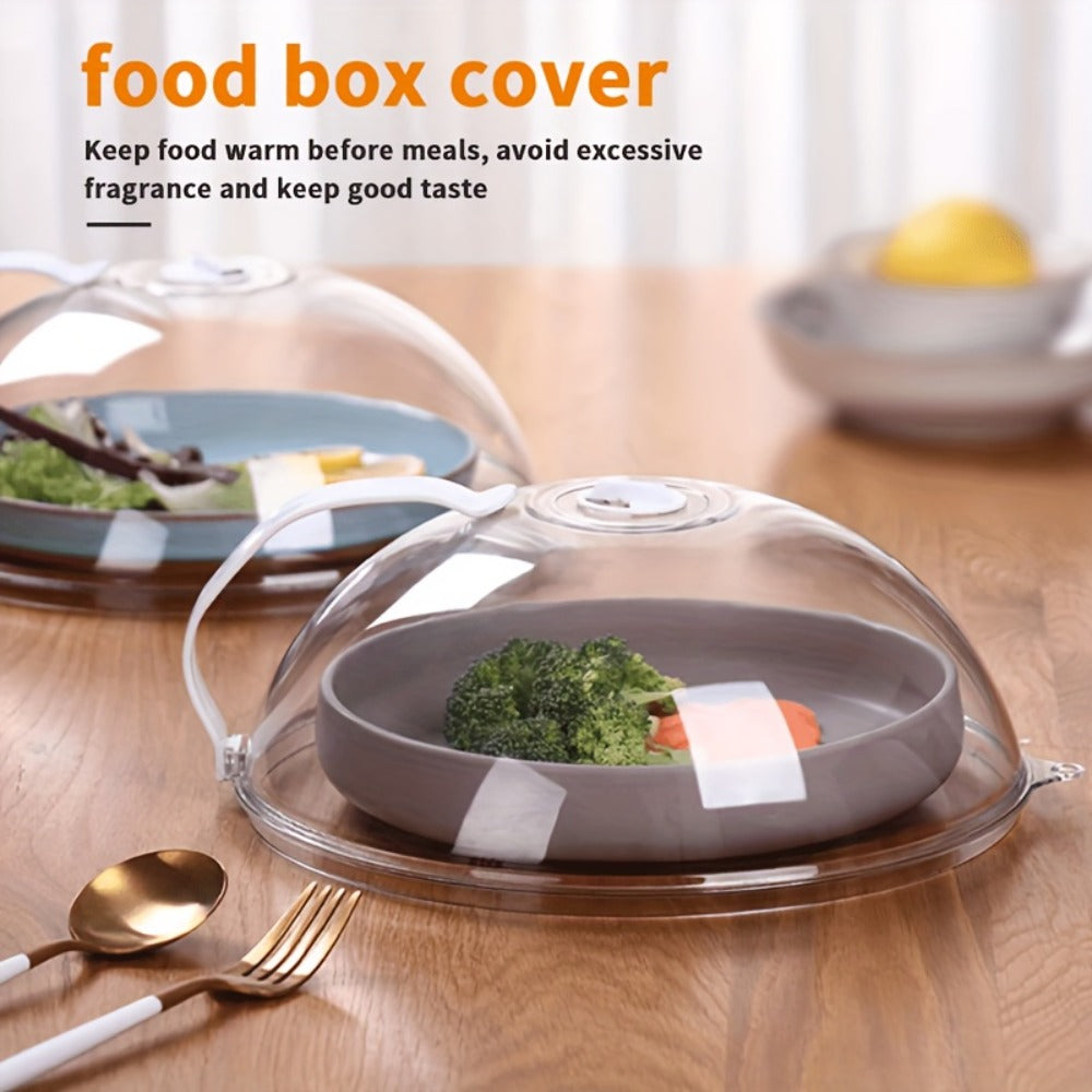 Microwave Food Cover Splash Guard 2 Pack with Steam Vent and Handle BPA-Free Plastic Splatter Guard Lid for Microwave Oven Kitchen Cooking Easy to Clean Reusable